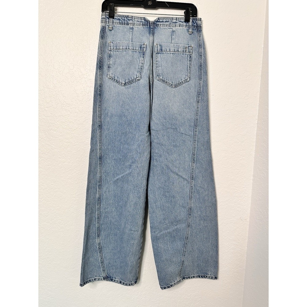 Pilcro High-Rise Slouch Wide Leg Denim Jeans Size 27T - Picture 6 of 11